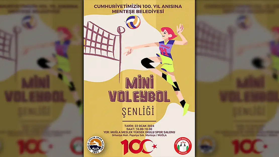 100. Yıl Voleybol Şenliği Başlıyor