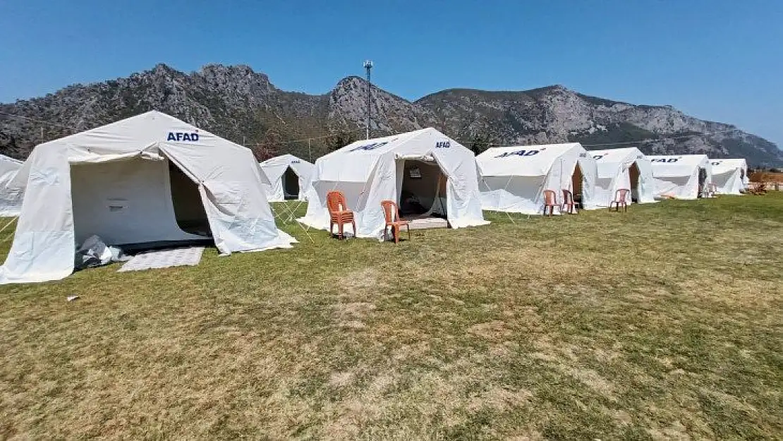 AFAD'dan Milas'ta yangınzedeler için çadır