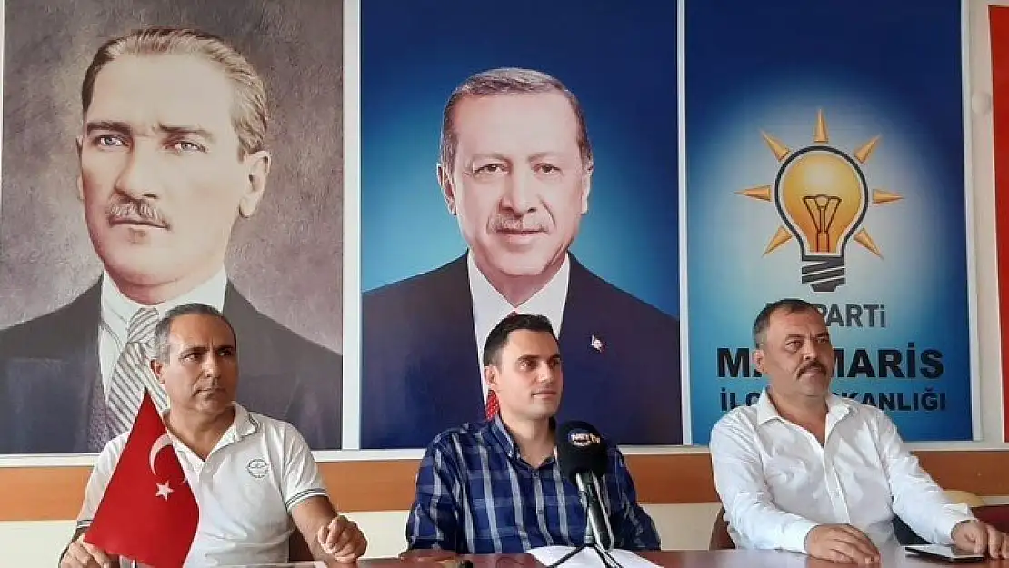 Ak Parti Marmaris İlçe Yönetimi yangınlar ve yangın sonrası söylenenler ile ilgili açıklamada bulundu