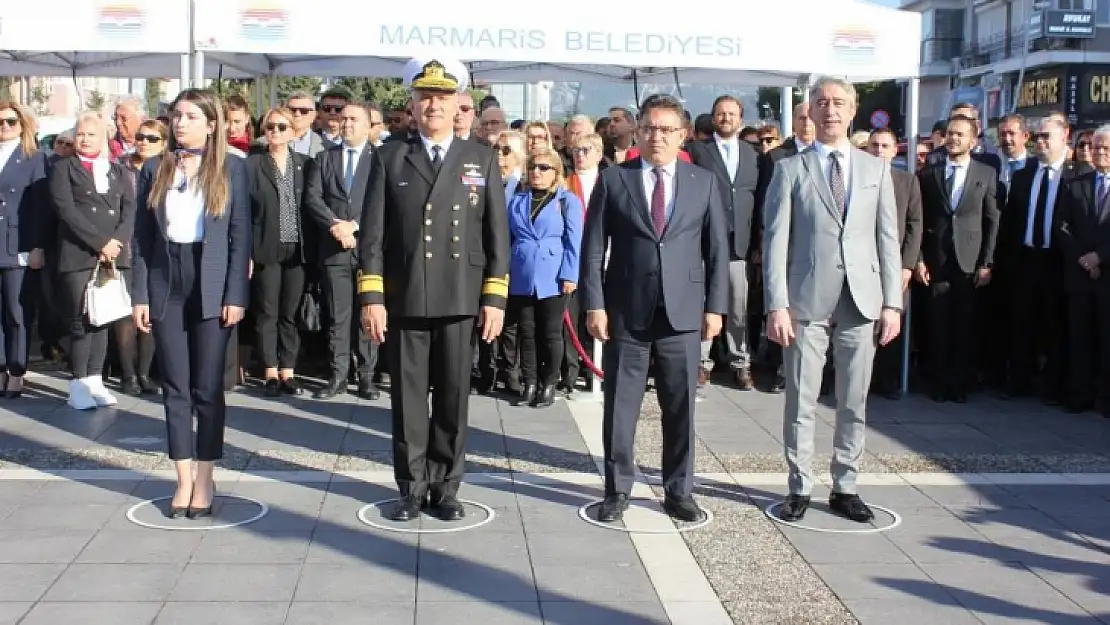 Atatürk'ün Marmaris'e gelişinin 89. yıldönümü törenle kutlandı