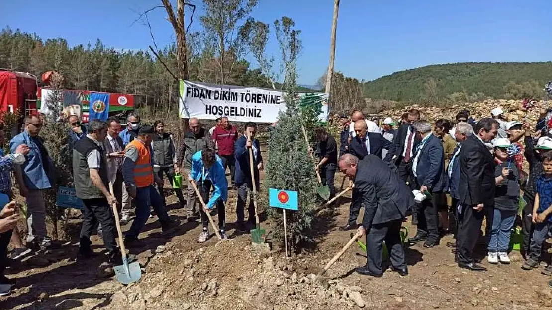 Basın toplantısı sonrası hatıra ormanı oluşturuldu