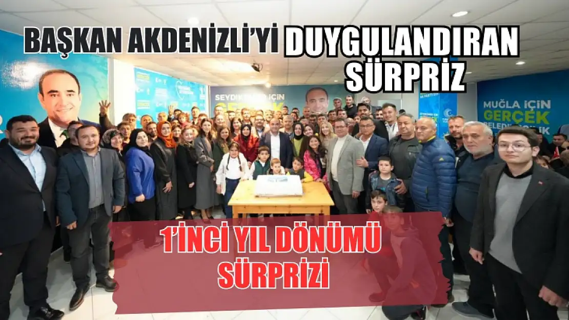 Başkan Akdenizli'yi Duygulandıran Sürpriz