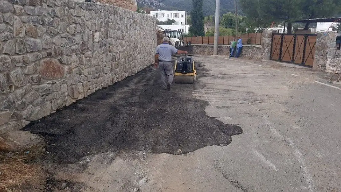 Bodrum Belediyesi Yarımada genelinde yol çalışmalarına hız verdi