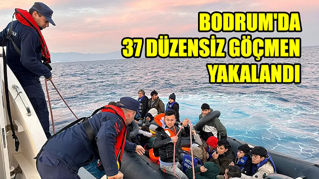 Bodrum'da 37 Düzensiz Göçmen Yakalandı