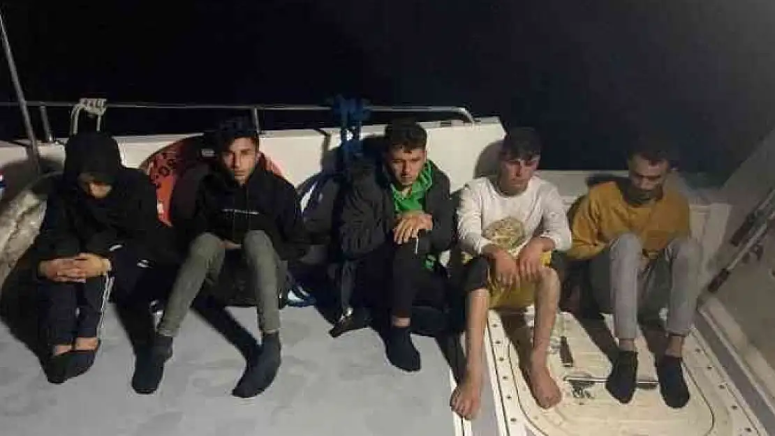 BODRUM'DA 5 DÜZENSİZ GÖÇMEN KURTARILDI