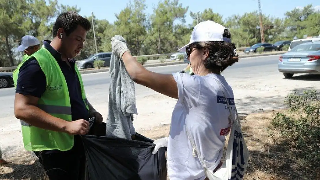 Bodrum'da 50 kilometrelik yol temizliği