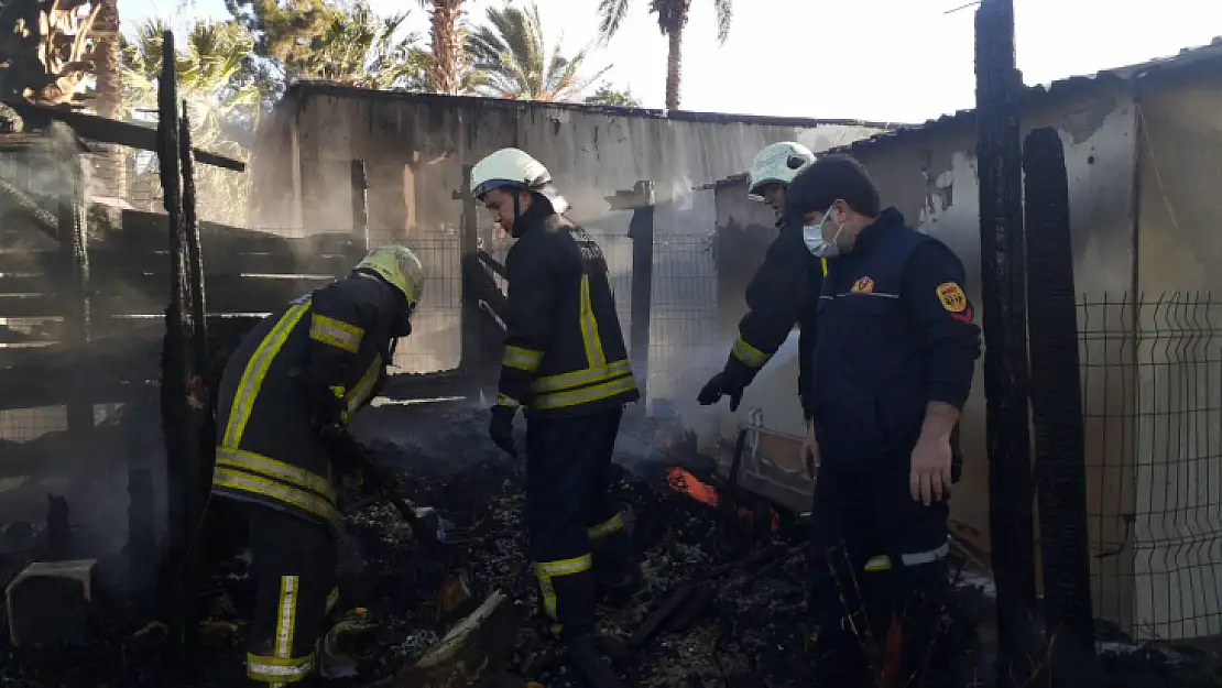 Bodrum'da Depo Yangını