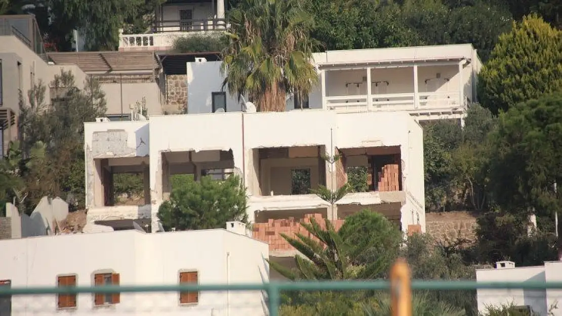 Bodrum'da kaçak yapılaşma yeniden başladı