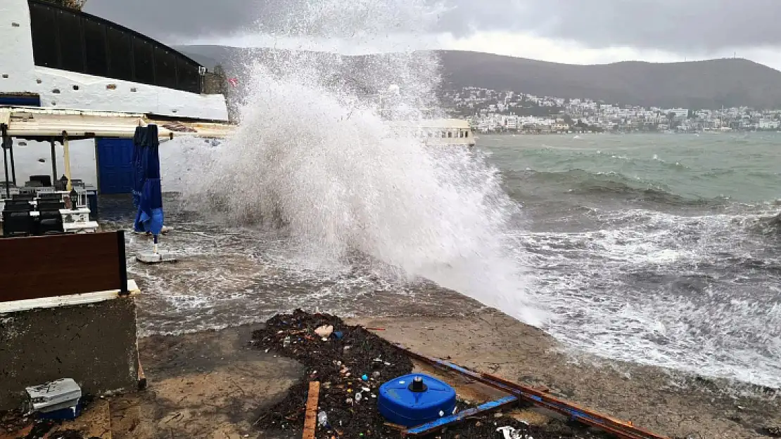 Bodrum-Kaş arası denizlerde fırtına uyarısı