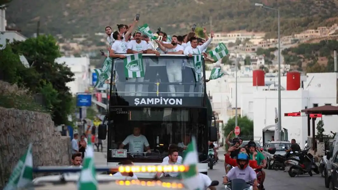 Bodrum sokakları yeşil-beyaz oldu