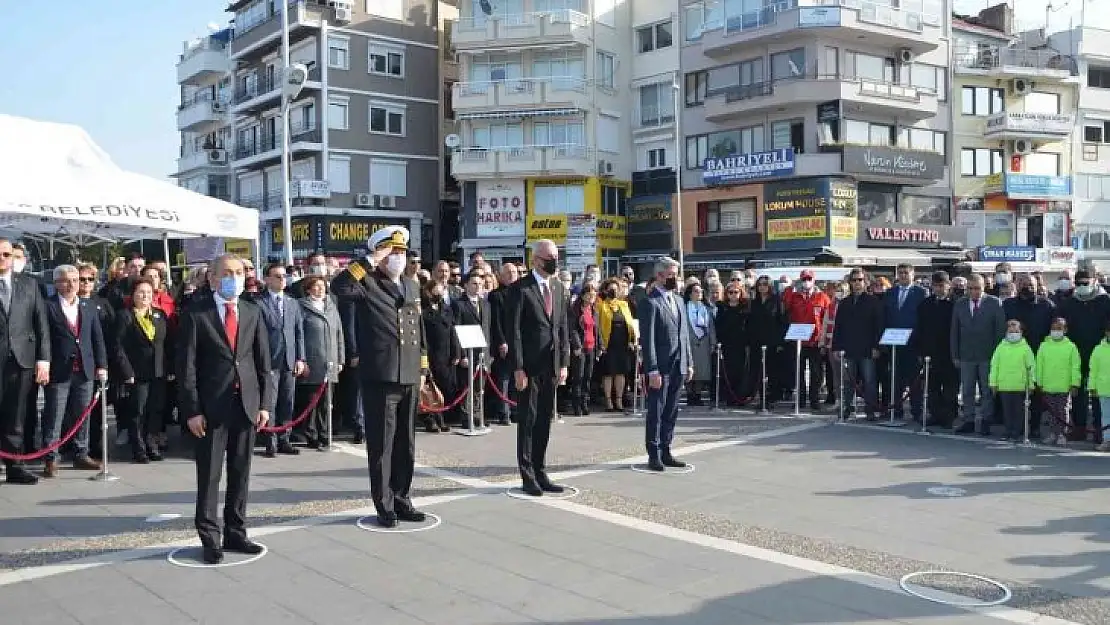 Çanakkale Zaferinin 107.yıldönümü tören ve çelenk sunumu ile anıldı