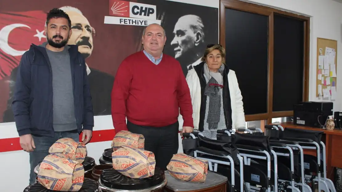 CHP Fethiye'den soba ve yakacak yardımı 