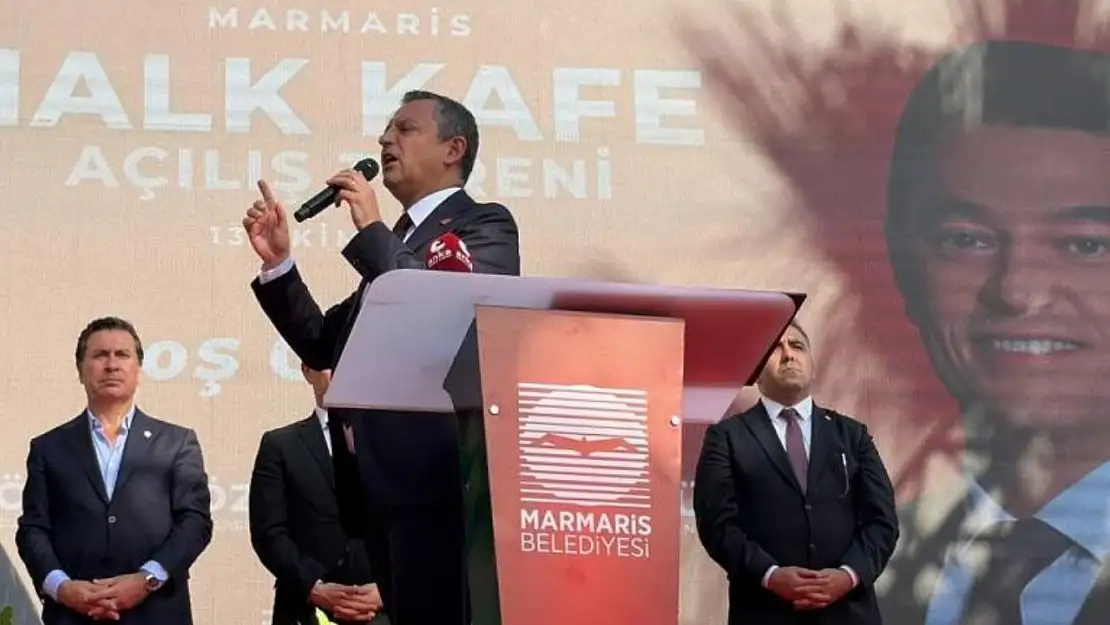 CHP Genel Başkanı Özel, Marmaris'te Halk Kafe'nin açılışını yaptı