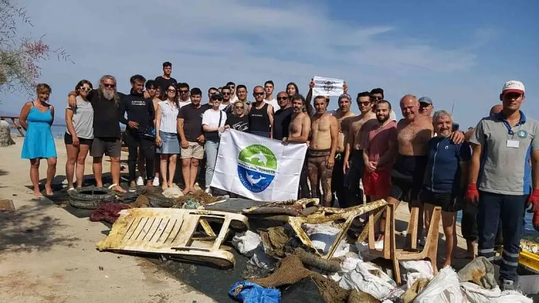 Datça'da deniz dibi temizliği gerçekleştirildi