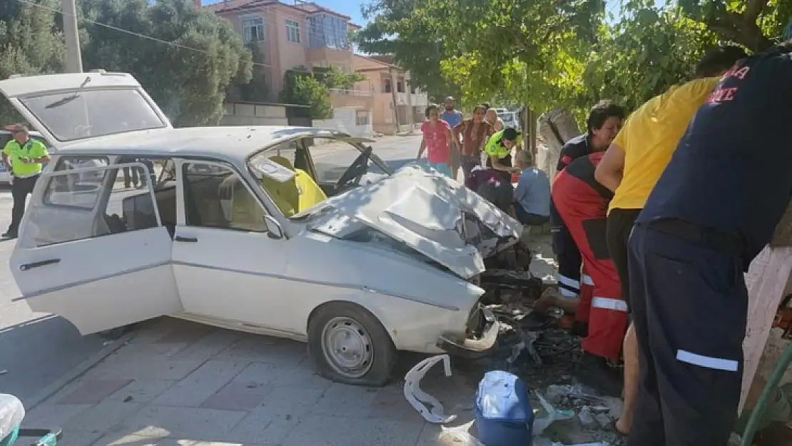 Feci Kaza da vatandaşın bacağı koptu