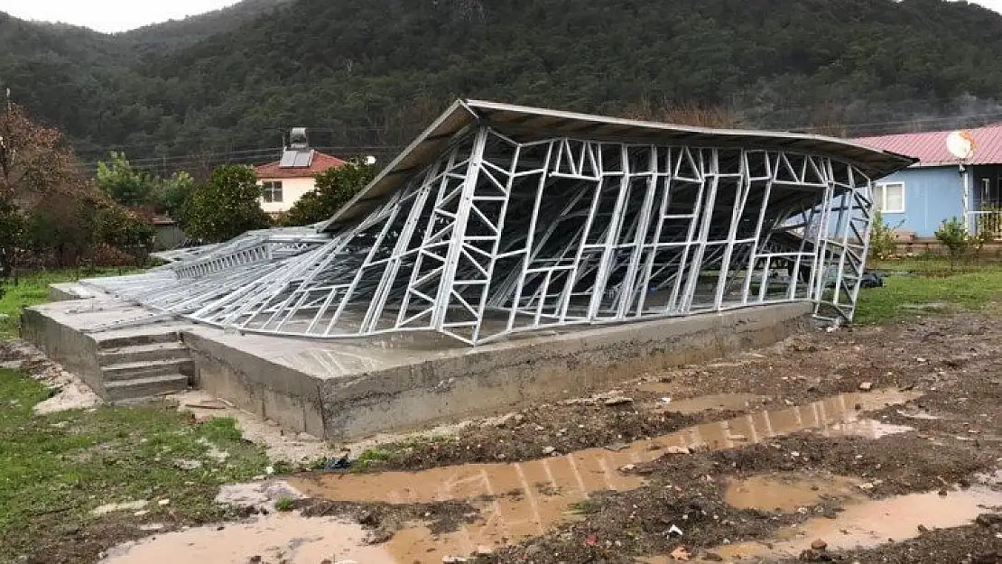 Fethiye'de etkili yağış