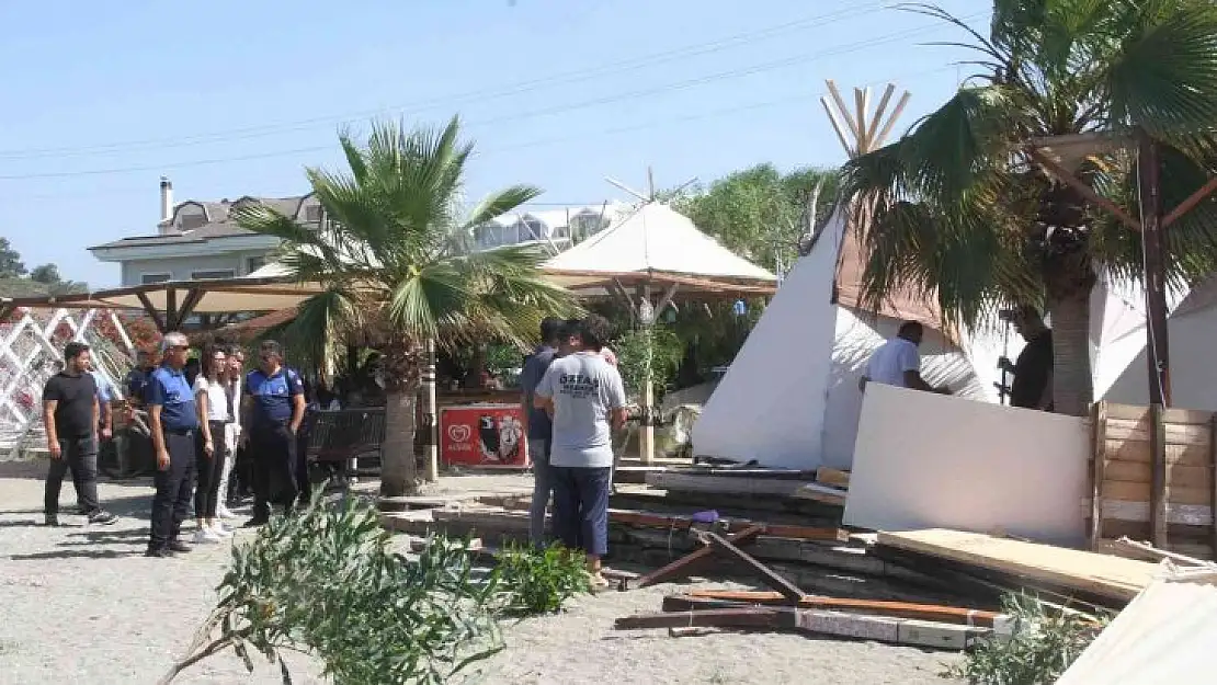 Fethiye'de imara aykırı yapıların yıkımına başlandı