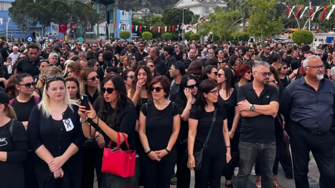 Fethiye'de öğretmenler iş bırakma eylemi yaptı