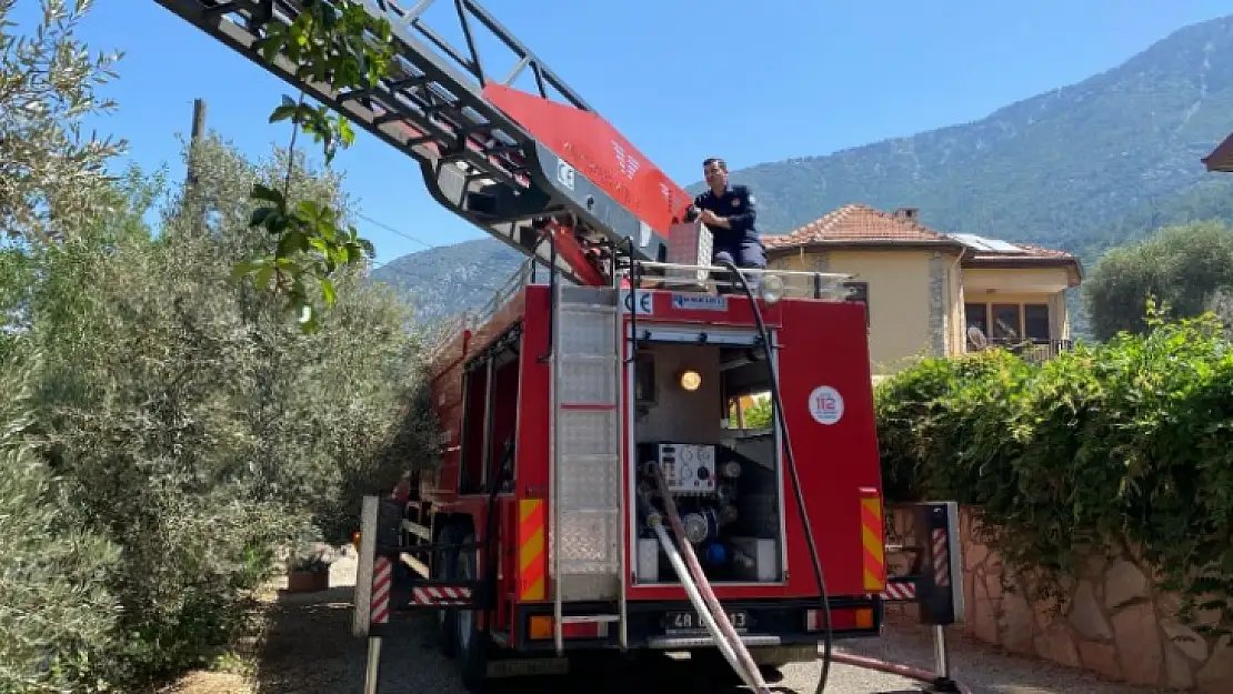 Fethiye'de otel yangını