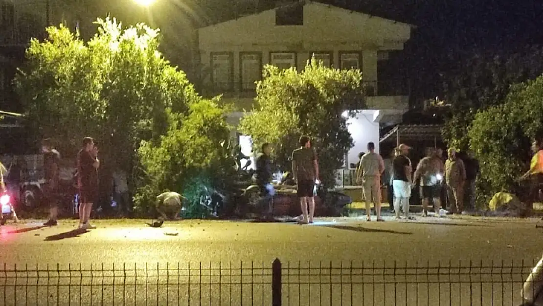 Fethiye' de takla atan araçtan fırlayan sürücü ağır yaralandı