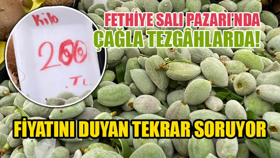 Fethiye Salı Pazarı'nda Çağla Tezgâhlarda! Fiyatını Duyan Tekrar Soruyor