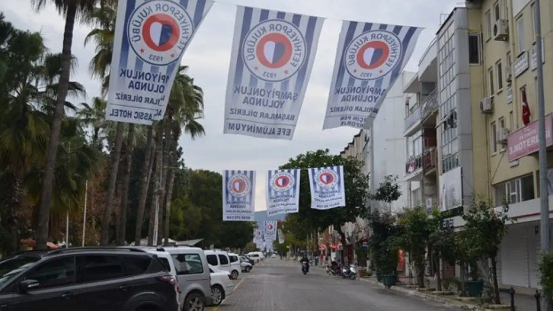 Fethiye sokakları bayraklarla donatıldı 