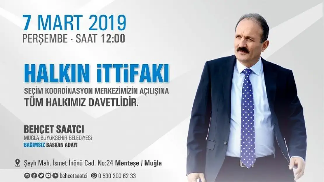 Halkın İttifakı seçim koordinasyon merkezini açıyor.