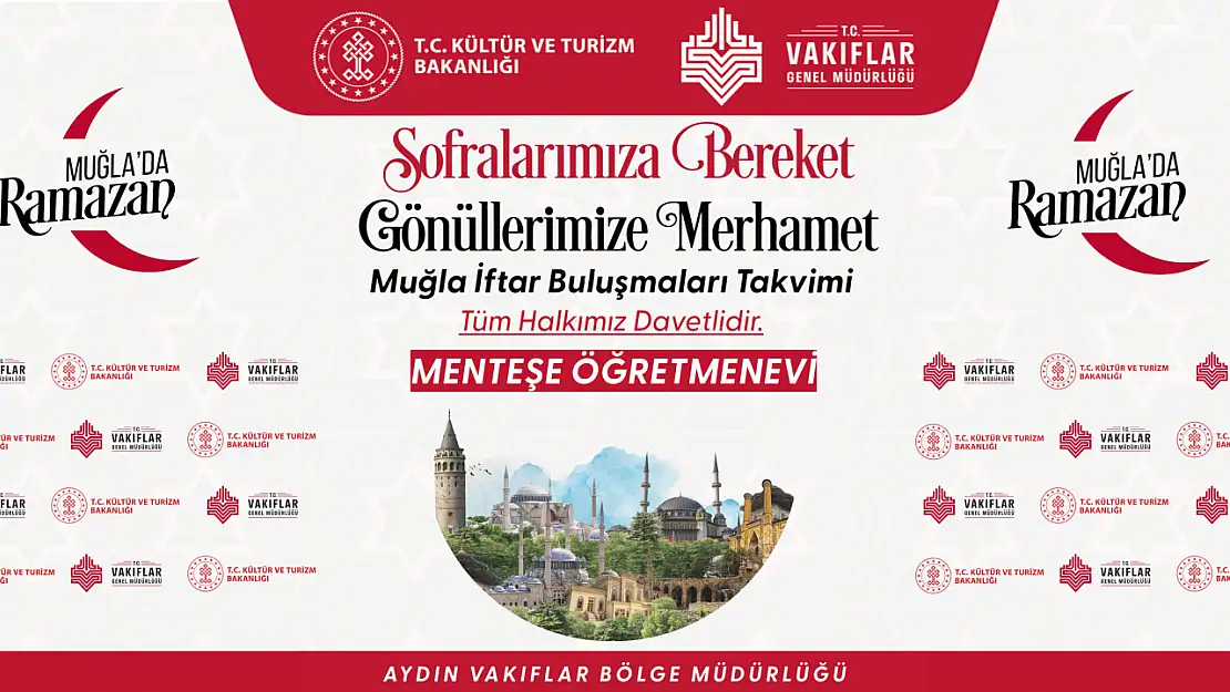 İftar sofraları Muğla halkını bekliyor.