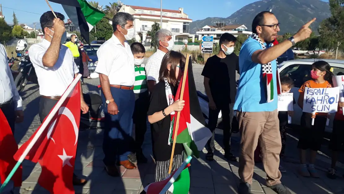 İsrail'in Kudüs'e saldırısına konvoylu protesto 