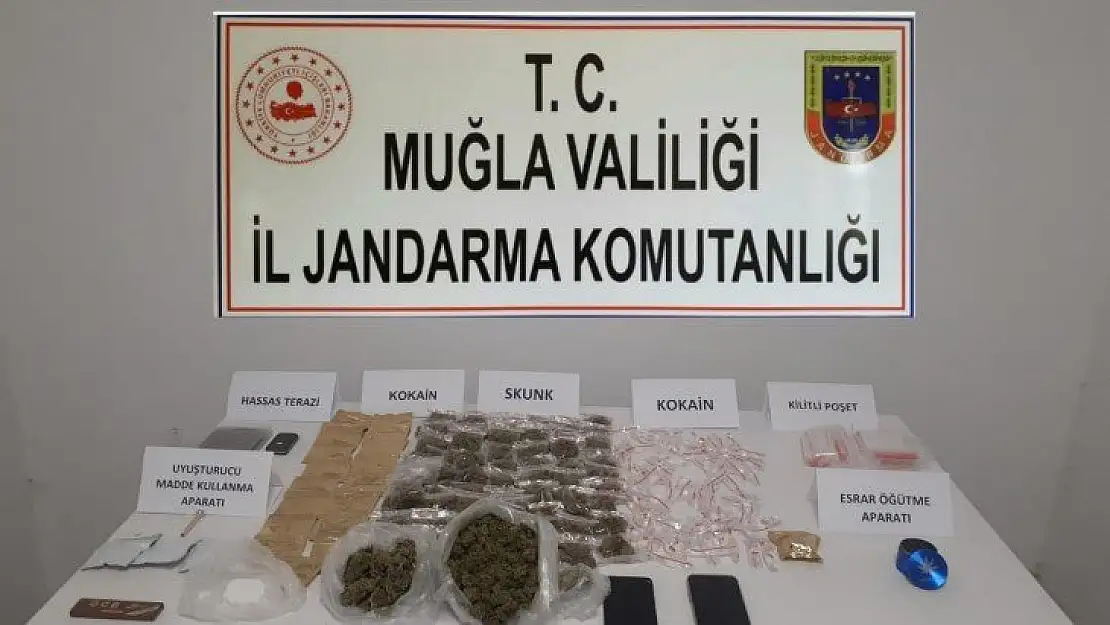 Jandarmadan otele uyuşturucu baskını