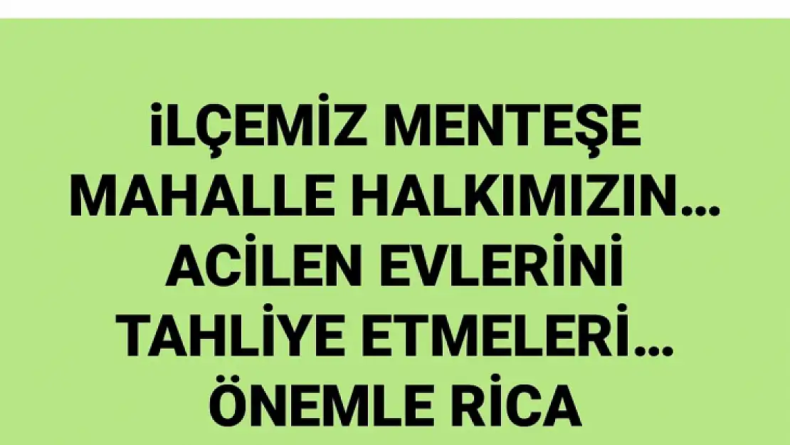 Kavaklıdere'deki Yangında Tahliyeler Devam Ediyor