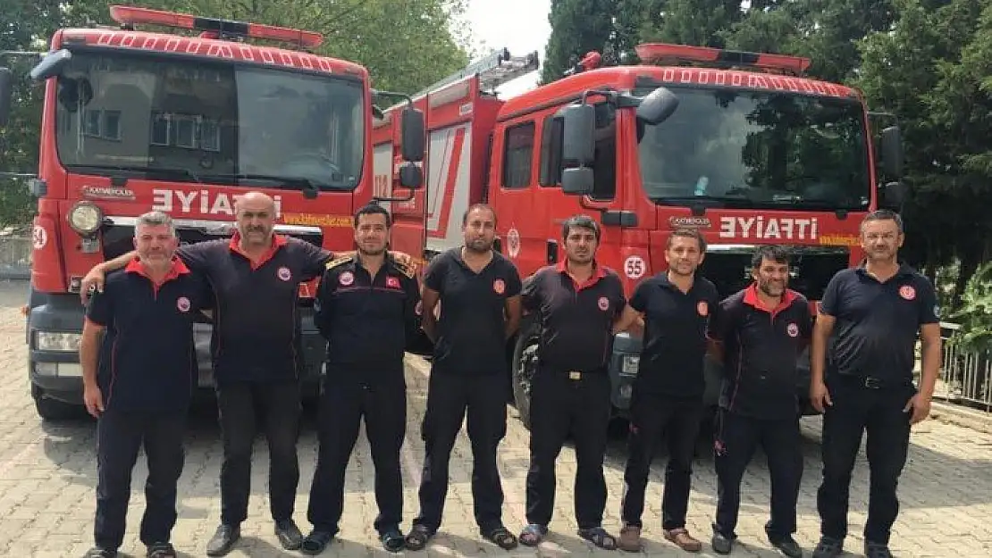 Kayseri itfaiyesi Muğla'da termik santrali koruyor