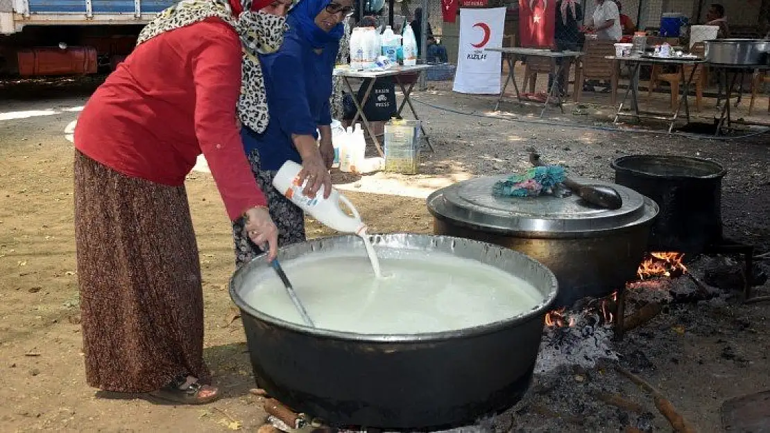 Kazanlar yangın işçileri için kaynadı