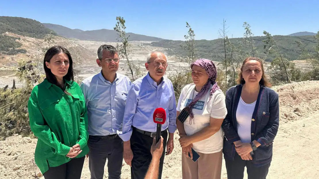 Kılıçdaroğlu Akbelen'de maden sahasına girdi, jandarma yurttaşlara müdahale etti!