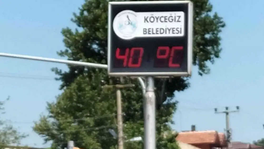 Köyceğiz'de sıcak hava etkili oluyor