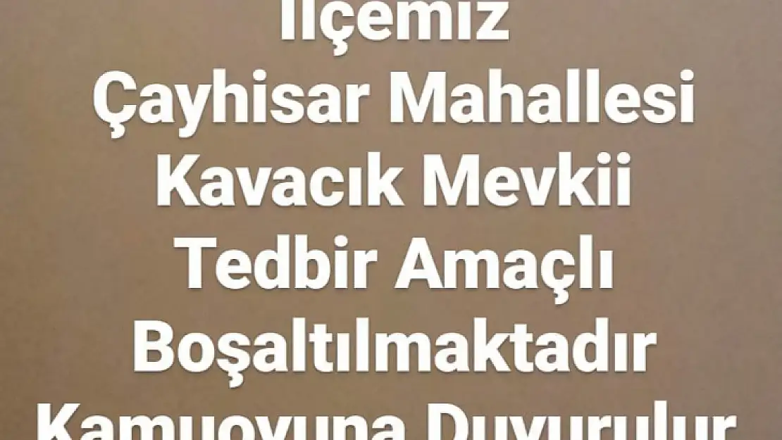 Köyceğiz'de tedbir amaçlı tahliye