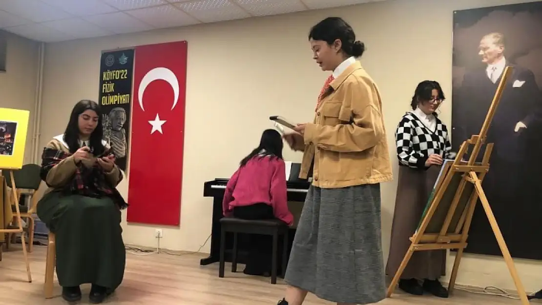 Köyceğiz Fen Lisesi'nde roman kahramanları buluştu