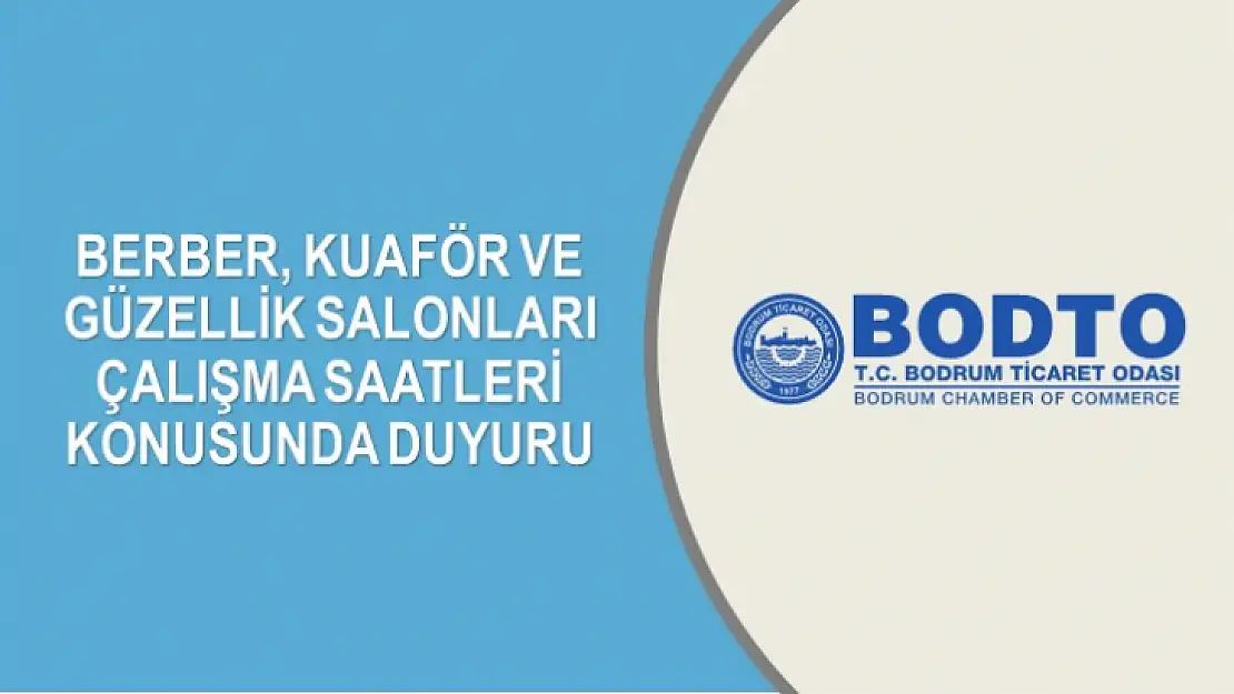 Kuaför ve Güzellik Salonları Çalışma Saatleri Konusunda Duyuru