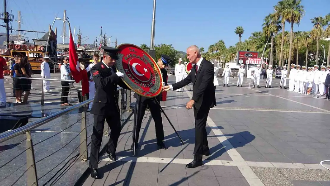 Marmaris'te gaziler tören ile anıldı