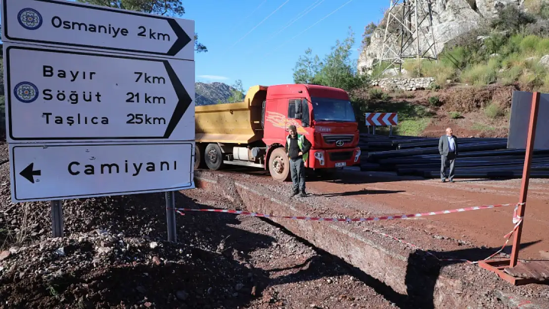 Marmaris'te İçmeler-Turunç yolu bir ay trafiğe kapalı