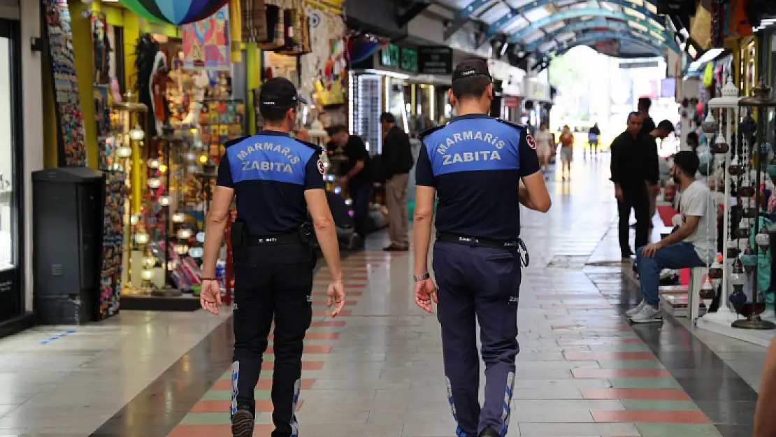 Marmaris Zabıtası'ndan yoğun mesai