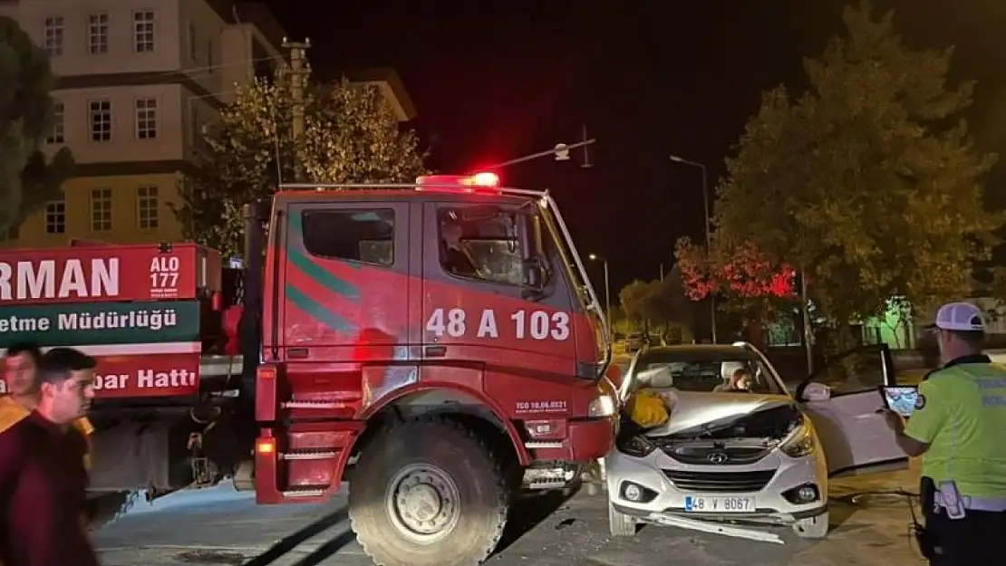 Menteşe'de trafik kazası: 1 yaralı