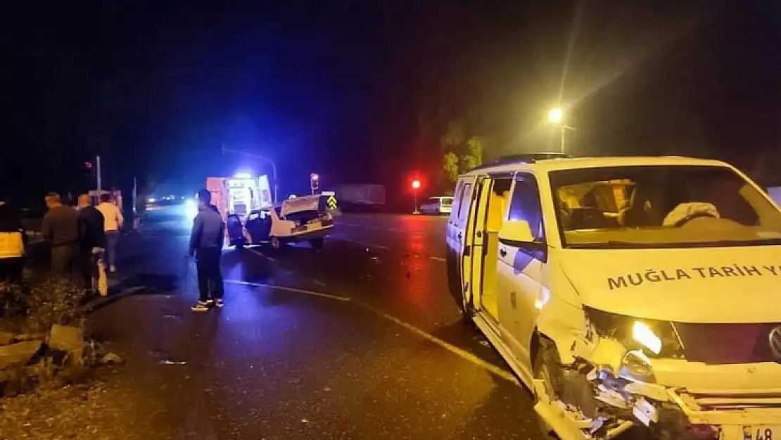 Metin Ergun'un, Fethiye'den dönerken kaza yaptı