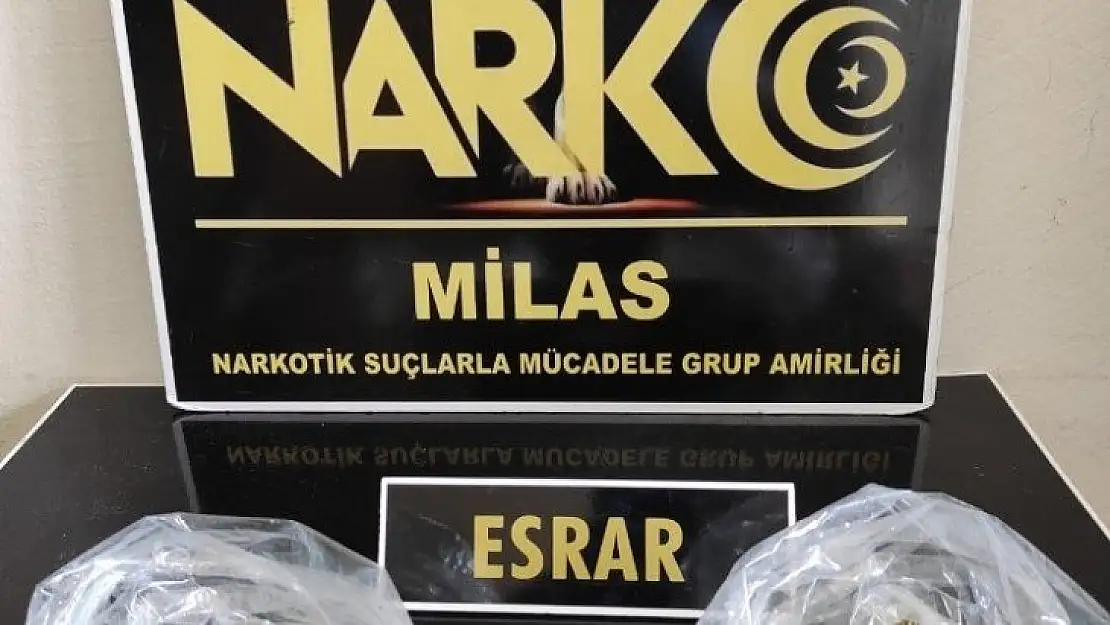 Milas'ta durdurulan araçtan uyuşturucu çıktı