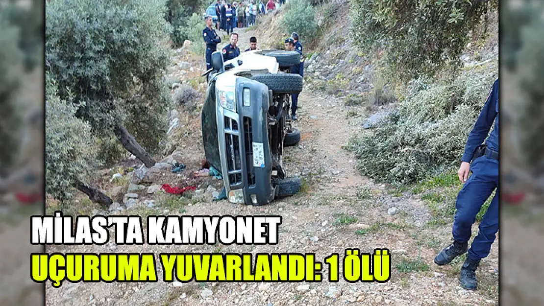 Milas'ta Kamyonet Uçuruma Yuvarlandı: 1 Ölü