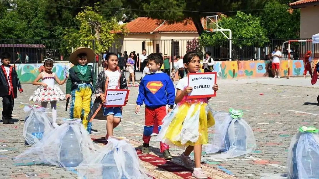 Milas'ta öğrenciler şenlikte eğlendi