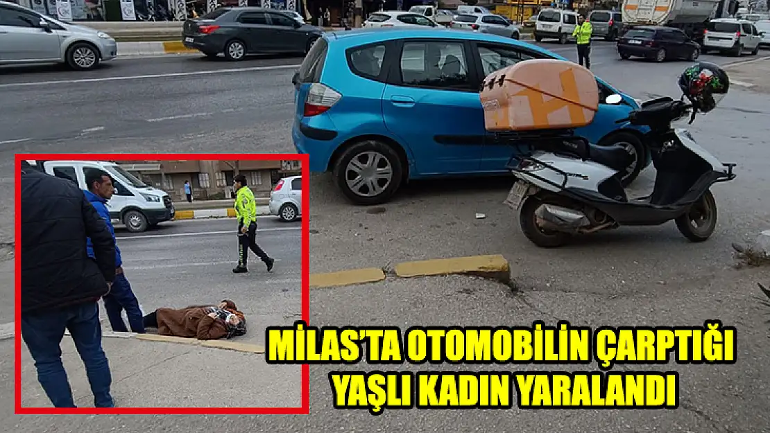 Milas'ta Otomobilin Çarptığı Yaşlı Kadın Yaralandı