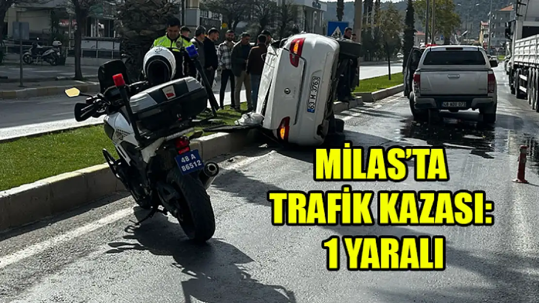 Milas'ta Trafik Kazası: 1 Yaralı