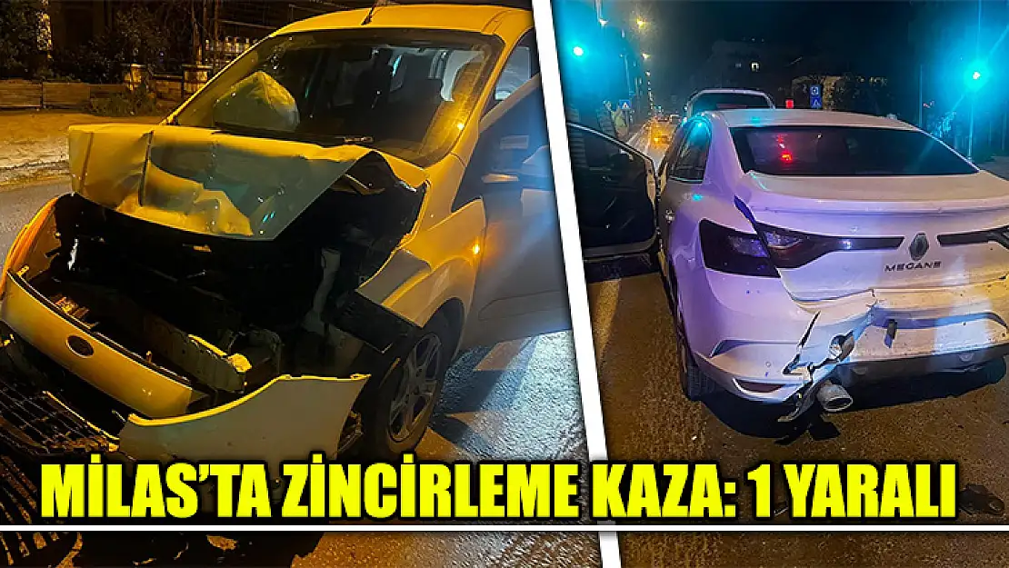 Milas'ta Zincirleme Kaza: 1 Yaralı