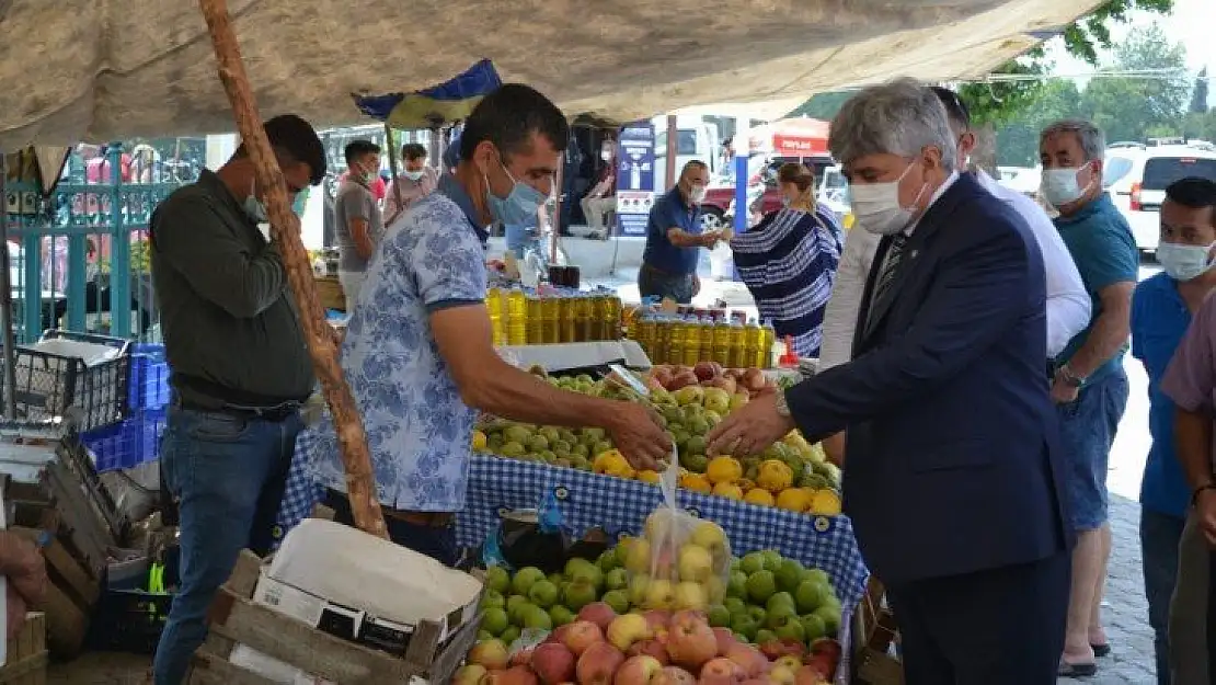 Milletvekili Ergun üretici pazarını ziyaret etti